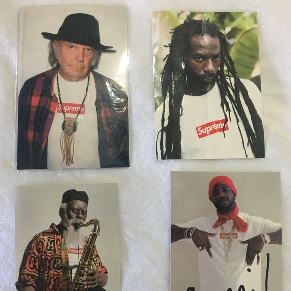 Supreme Musician Photo Tee Sticker Bundle Neil Young Gucci Mane - Picture 7 of 10